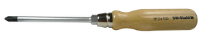 Schraubendreher, Holzheft, Kreuz, PH1 x 80 mm