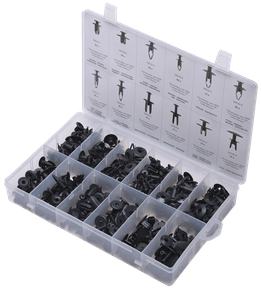 Screw rivet trim fixing assortment, 240-piece